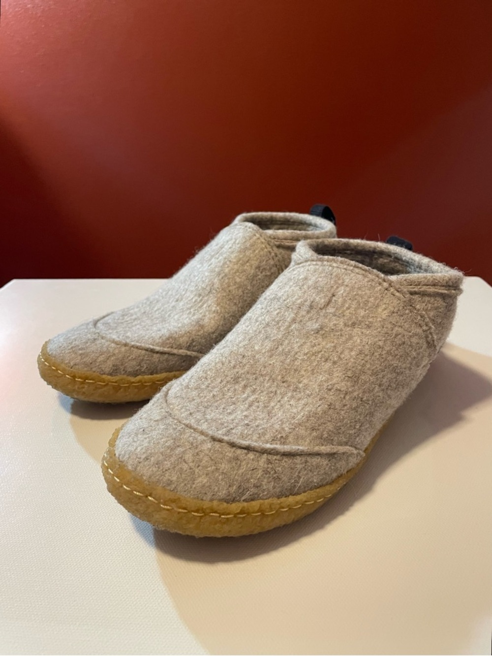 Kyrgies Women’s Tengries Walkabouts Oatmeal Wool Soft Comfort Slip On Shoes